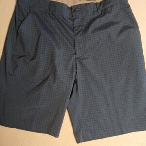 Greg Norman Mens Size 36 Golf Shorts Blue Checks EUC